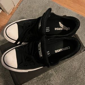 Black and white converse